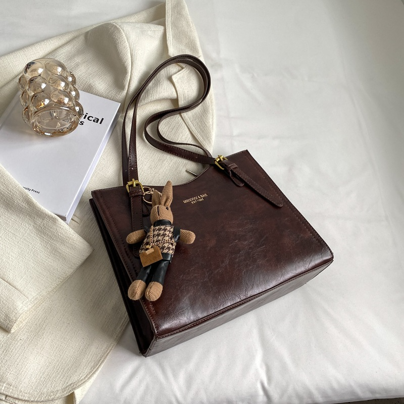 Shopper Tasche für Damen ⎜ Große Schultertasche im Retro-Stil mit viel Stauraum für Alltag und Büro