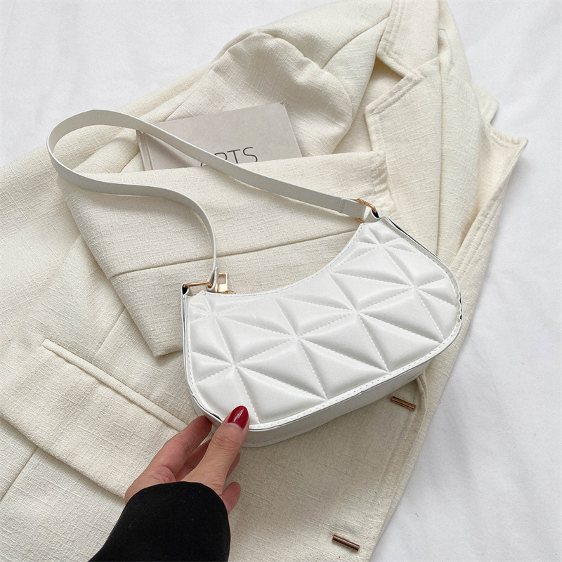 Damen Umhängetasche Mit Steppmuster ⎜ Retro Schultertasche Für Alltag Und Freizeit