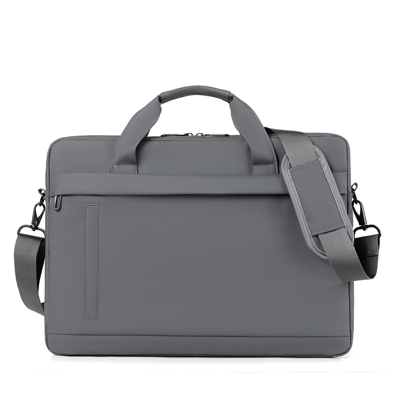 Laptoptasche für Herren ⎜ Schlichte Business-Tasche aus Leder mit großem Stauraum und Schultergurt