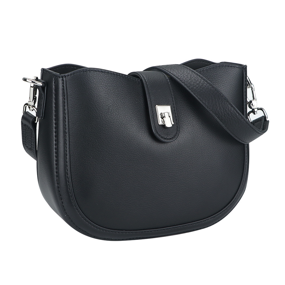 Schultertasche für Damen ⎜ Elegante Satteltasche im Vintage-Stil mit verstellbarem Riemen für Alltag und Freizeit