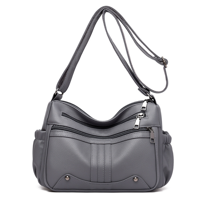 Damen Umhängetasche ⎜ Geräumige Schultertasche mit Praktischen Fächern und Verstellbarem Gurt