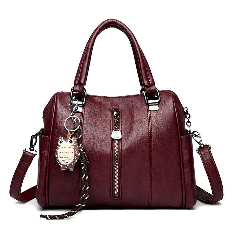 Handtasche für Damen ⎜ Geräumige Umhängetasche mit Reißverschluss und Schulterriemen für den Alltag