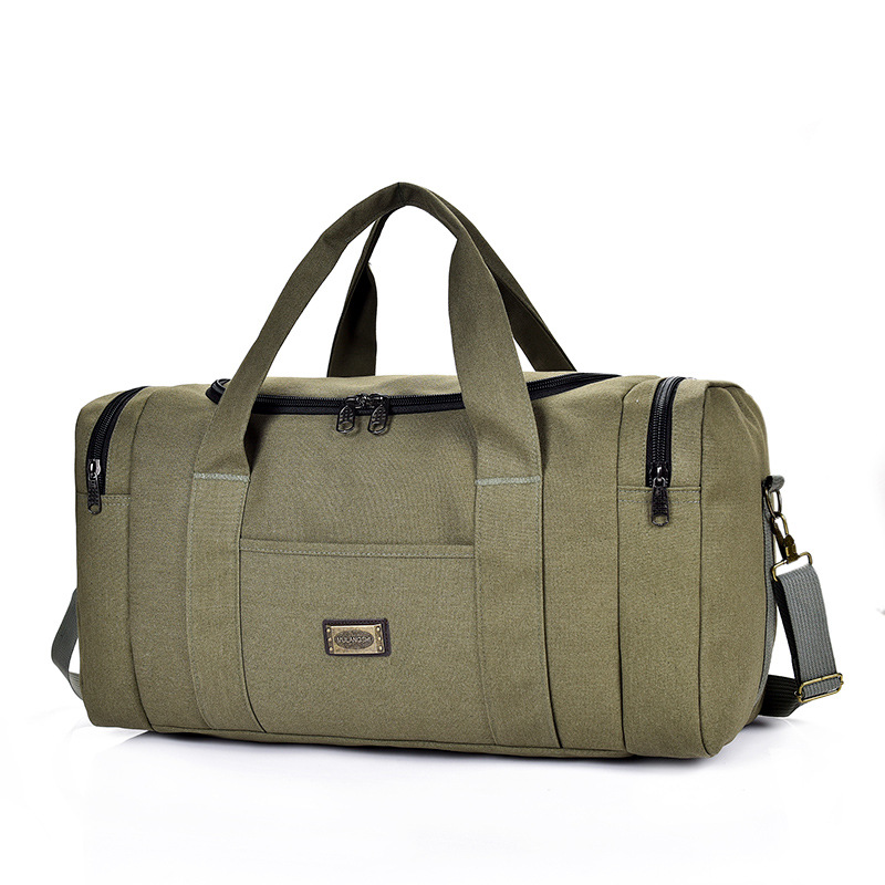 Große Canvas Reisetasche ⎜ Robuste Handgepäck-Tasche mit viel Stauraum und Minimalistischer Optik