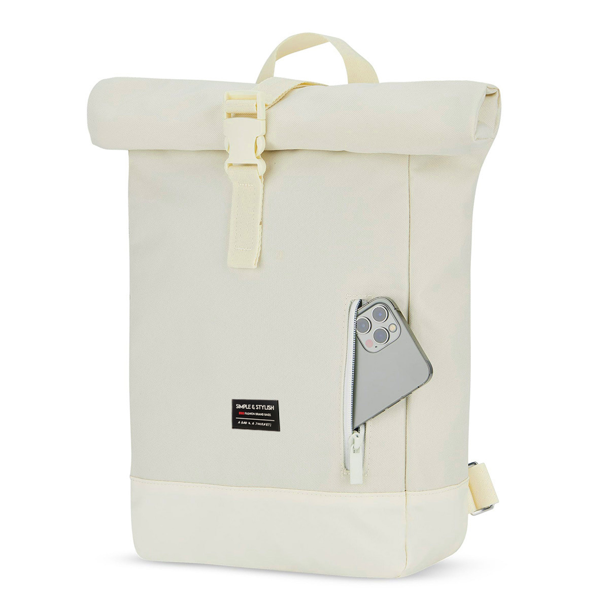 Rucksack für Damen ⎜ Stylischer Rolltop Backpack mit großer Kapazität für den Alltag