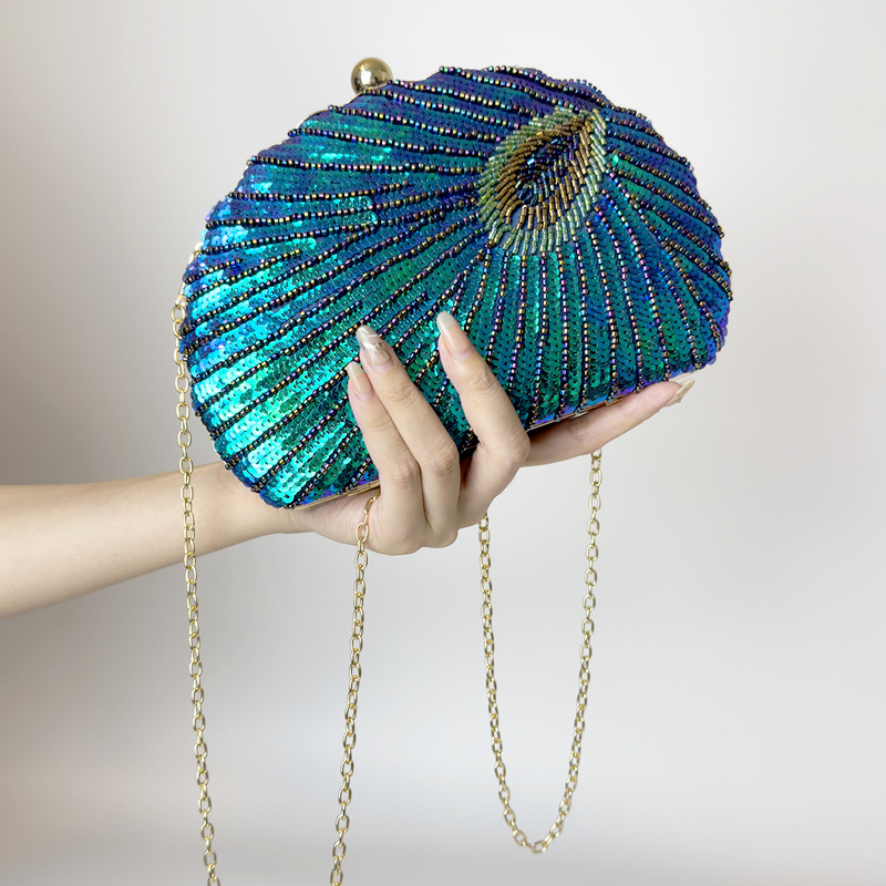 Funkelnde Clutch für Damen ⎜ Glitzernde Abendtasche mit Pailletten im eleganten Design