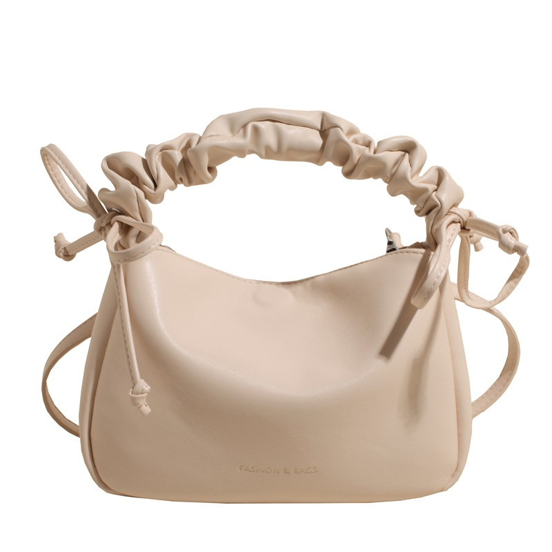 Schultertasche für Damen ⎜ Geräumige Umhängetasche mit Kordelzuggriff für Alltag und Freizeit