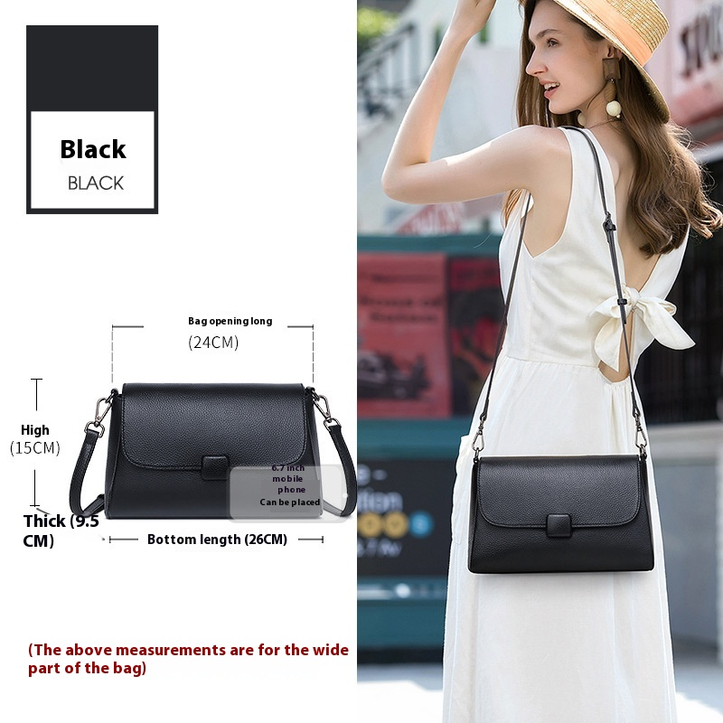 Damentasche aus Echtleder ⎜ Elegante Umhängetasche mit klarer Form und vielseitigem Stil für jeden Anlass