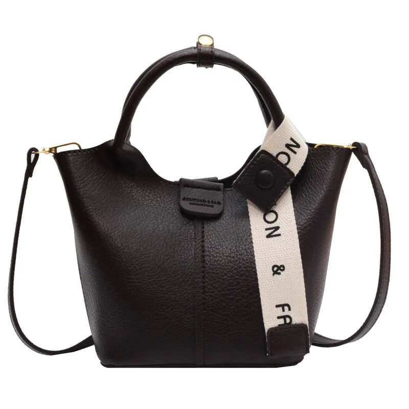 Handtasche für Damen ⎜ Vielseitige Bucket-Bag mit Schultergurt und Tragehenkel für Alltag und Freizeit