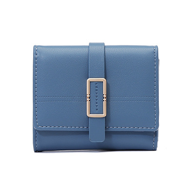 Damen Faltbare Geldbörse mit Riegelverschluss ⎜ Kompakte Brieftasche mit Münzfach und Kartenfächern für den Alltag