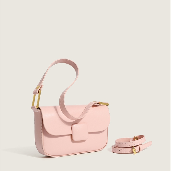 Kleine Umhängetasche für Damen ⎜ Modische Messenger Bag aus Leder mit abnehmbarem Trageriemen