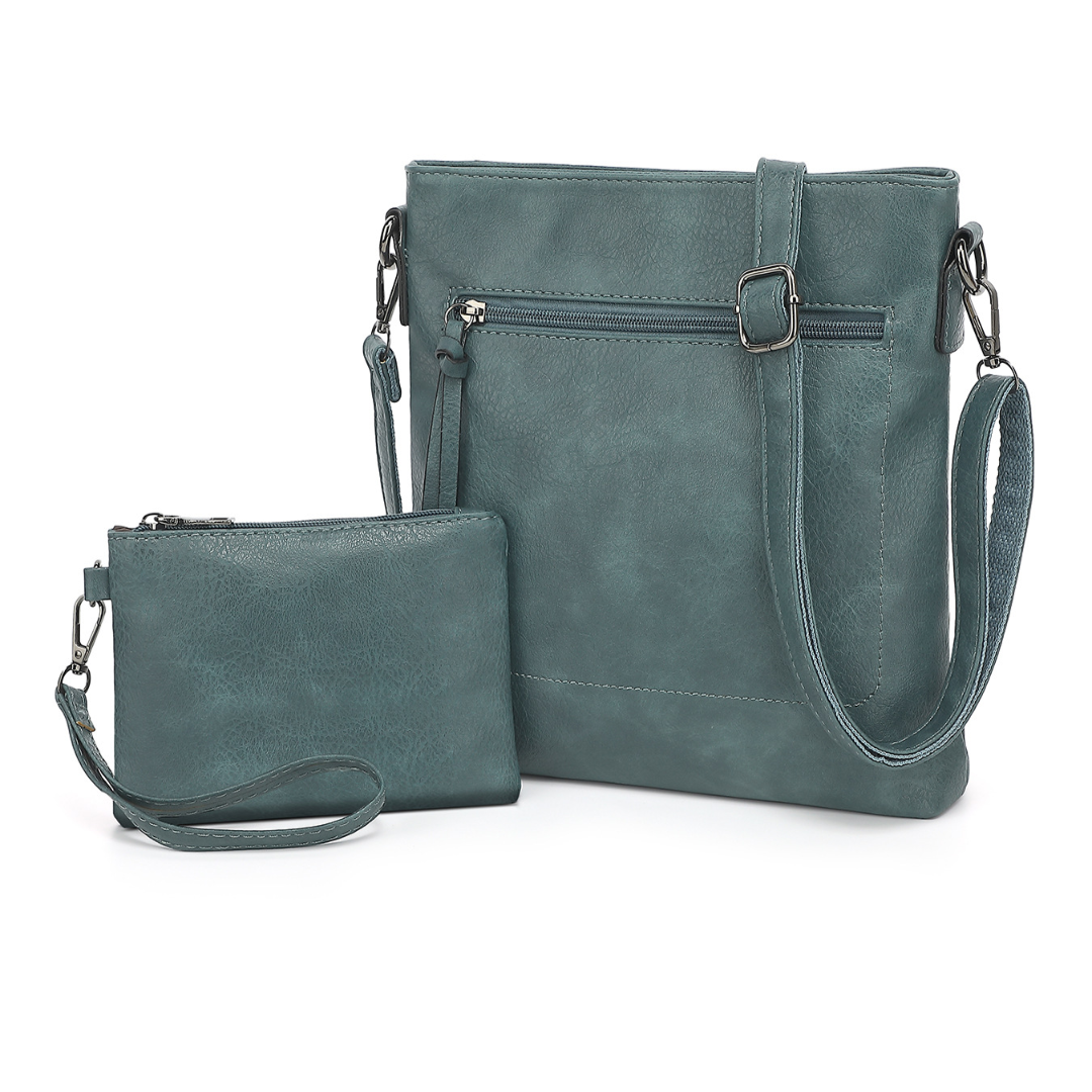 Damen Schultertasche mit Zubehör ⎜ Große Kapazität, Vielseitig und Stilvoll für Alltag und Freizeit