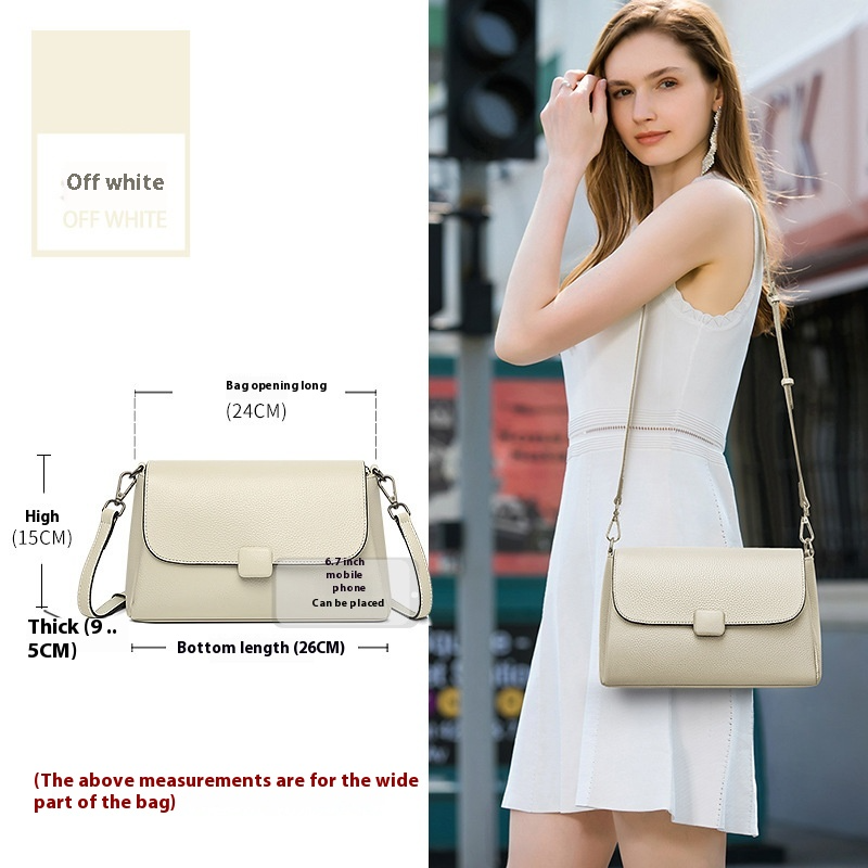Damentasche aus Echtleder ⎜ Elegante Umhängetasche mit klarer Form und vielseitigem Stil für jeden Anlass