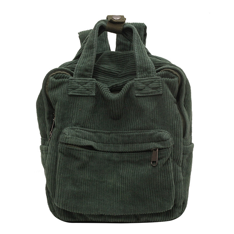 Kord-Rucksack für Damen ⎜ Modischer Mini-Rucksack aus weichem Cord mit verstellbaren Schulterriemen