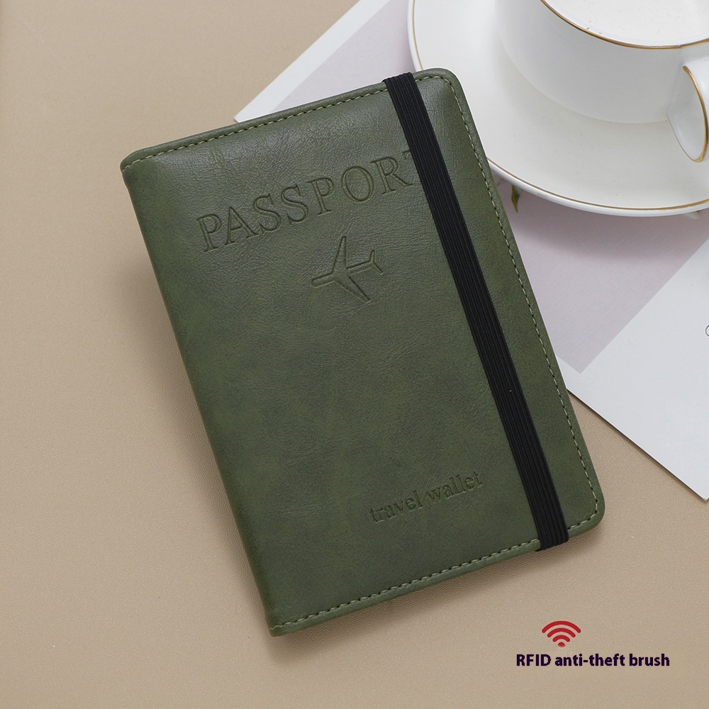 Reisepasshülle ⎜ Multifunktionale Passport-Tasche mit Kartenfächern und elastischem Verschluss