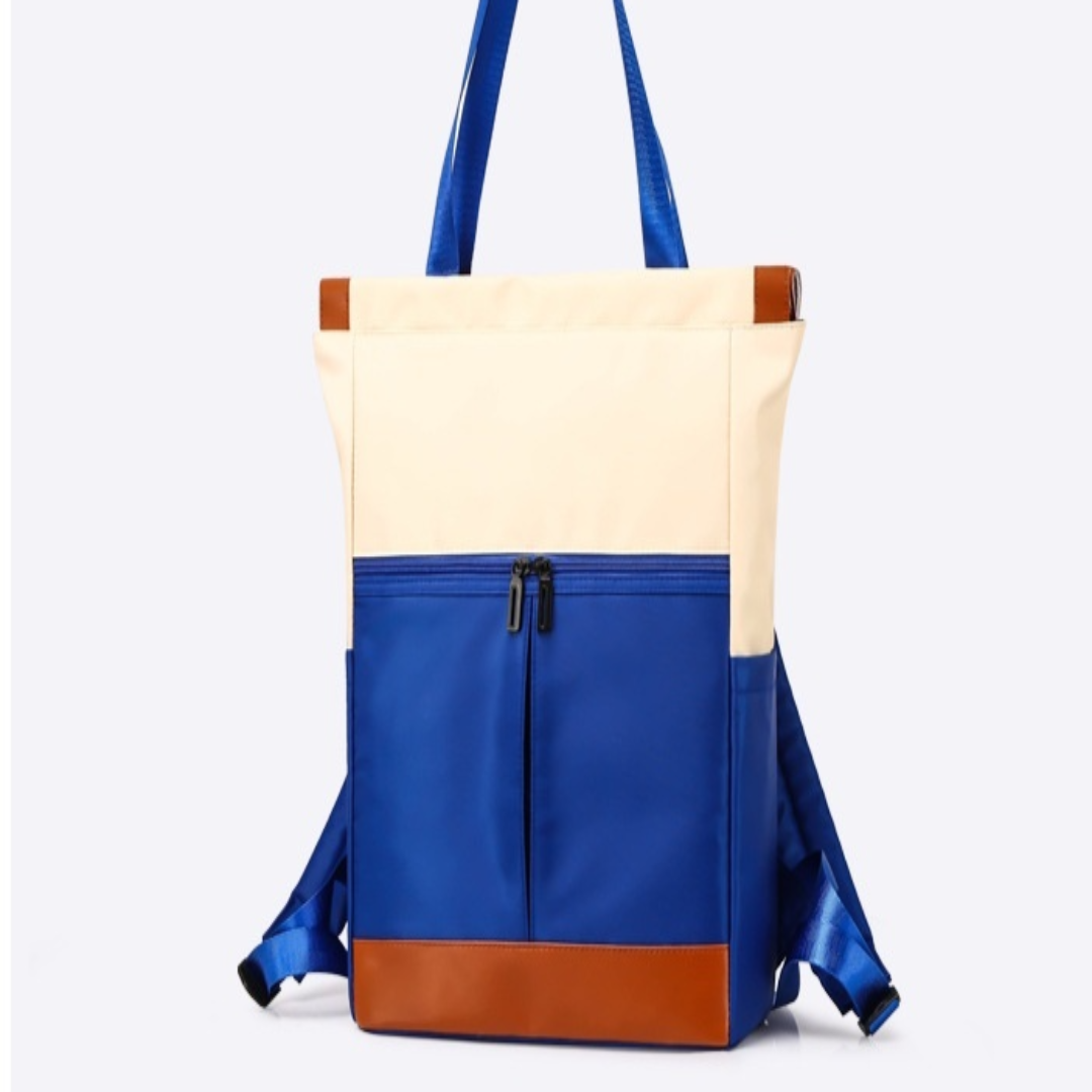 Damen Rucksack ⎜ Trendiger Freizeitrucksack mit Farbkontrast für Alltag und Reisen