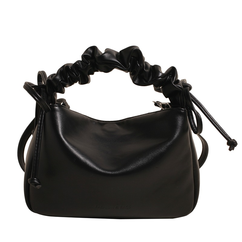 Schultertasche für Damen ⎜ Geräumige Umhängetasche mit Kordelzuggriff für Alltag und Freizeit