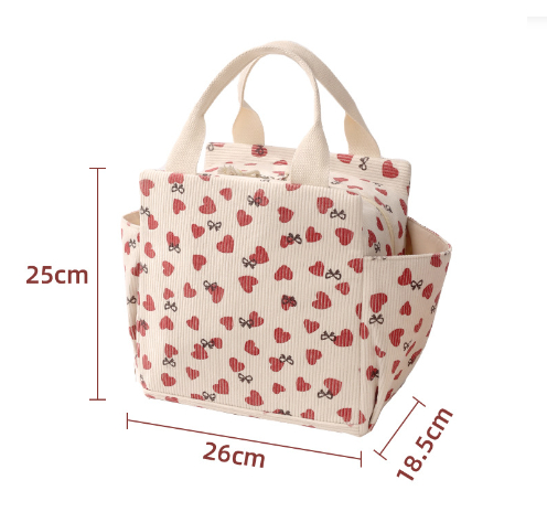 Lunch Bag für Damen ⎜ Tragbare Isoliertasche mit großem Fassungsvermögen für Schule und Büro