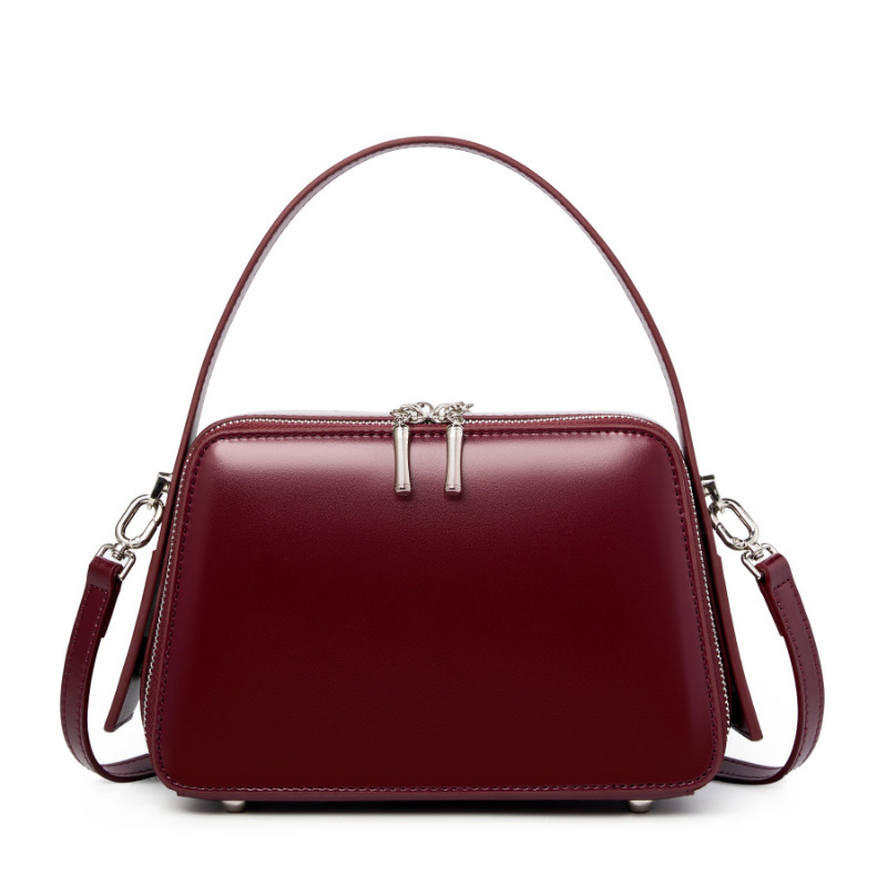 Damen Umhängetasche mit Reißverschluss ⎜ Elegante Handtasche für Büro und Alltag