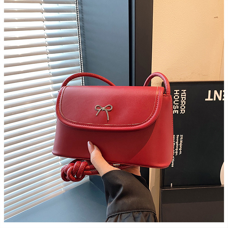 Damen Umhängetasche ⎜ Vielseitige Tasche mit Schleifendetail für Alltag und Freizeit