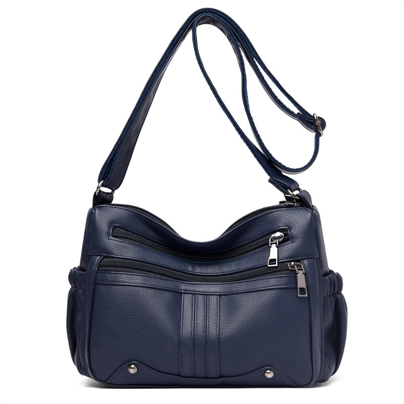 Damen Umhängetasche ⎜ Geräumige Schultertasche mit Praktischen Fächern und Verstellbarem Gurt