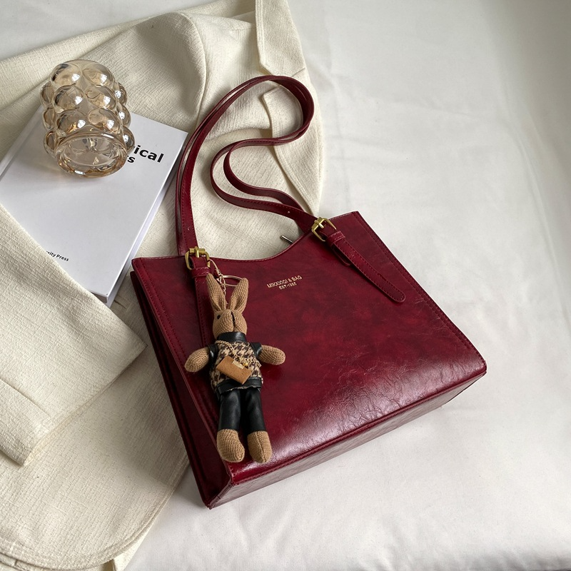 Shopper Tasche für Damen ⎜ Große Schultertasche im Retro-Stil mit viel Stauraum für Alltag und Büro