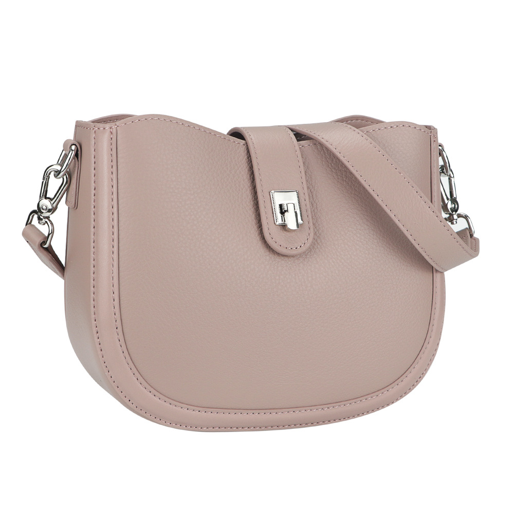 Schultertasche für Damen ⎜ Elegante Satteltasche im Vintage-Stil mit verstellbarem Riemen für Alltag und Freizeit