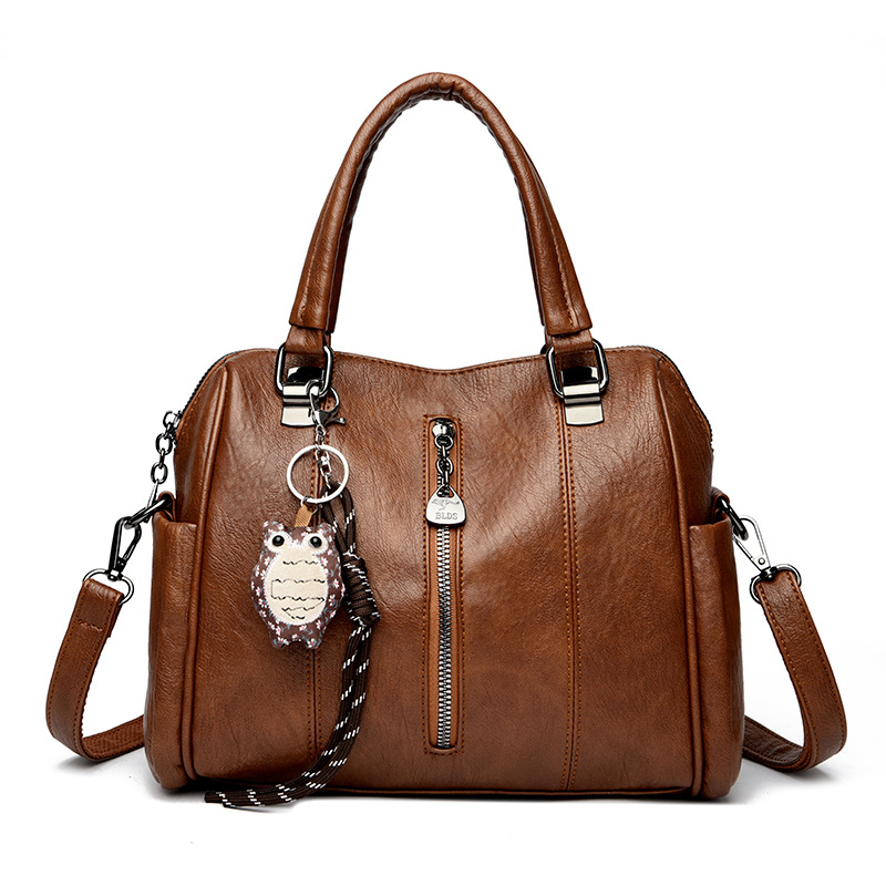 Handtasche für Damen ⎜ Geräumige Umhängetasche mit Reißverschluss und Schulterriemen für den Alltag