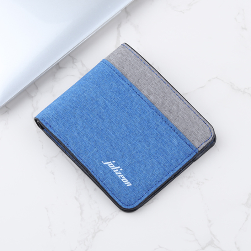 Herren Geldbörse im Farbkontrast ⎜ Schlanke Brieftasche mit modernem Design und praktischer Fächeraufteilung
