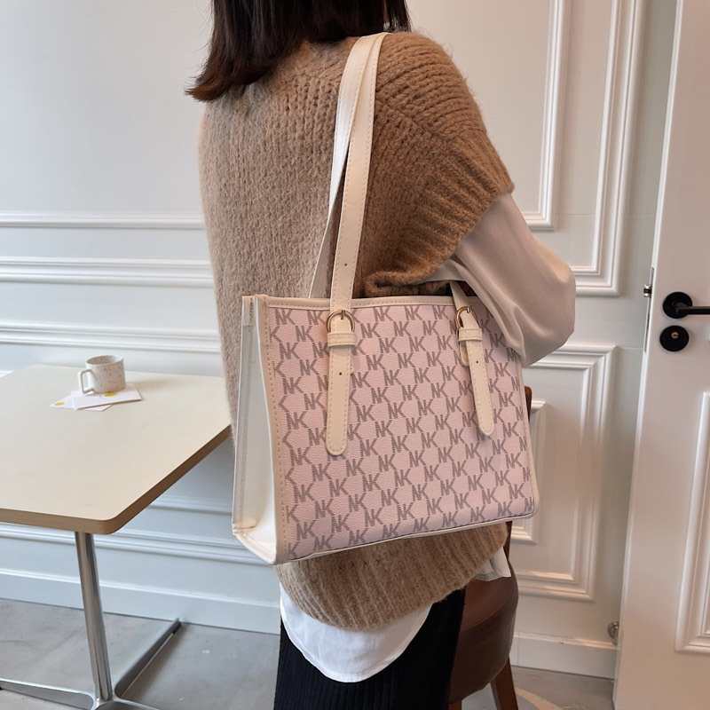 Damen Handtasche ⎜ Geräumige Schultertasche mit Print für Uni und Alltag