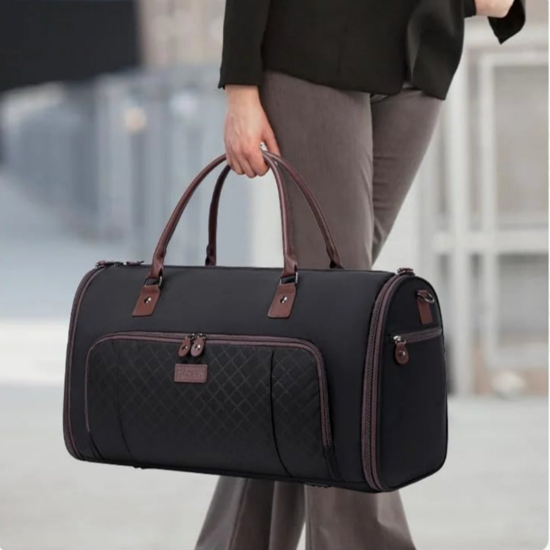 Reisetasche mit großem Fassungsvermögen ⎜ Praktische Tasche mit separatem Schuhfach und wasserdichtem Frontfach