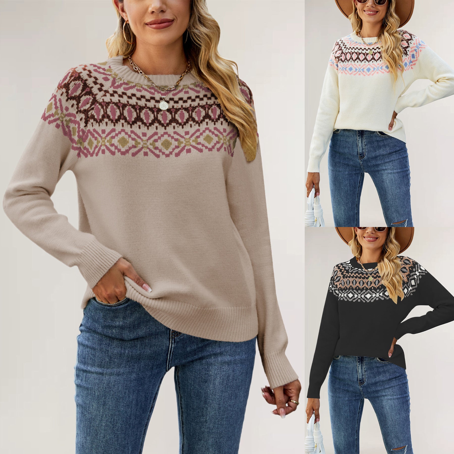 Eliora - Vintage-strickpullover
