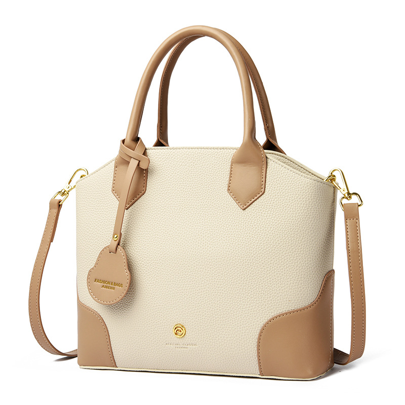 Handtasche für Damen ⎜ Klassische Umhängetasche in Retro-Optik mit viel Platz für Alltag und Büro