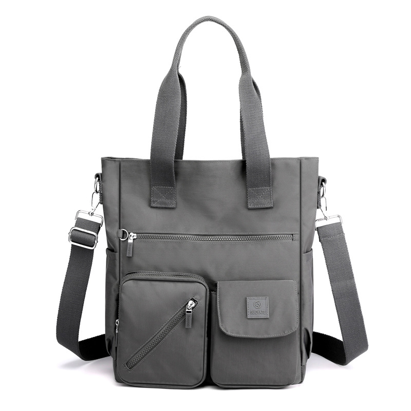 Nylon Damen Umhängetasche ⎜ Geräumige Tragetasche mit Viel Stauraum und Vielseitigen Taschen