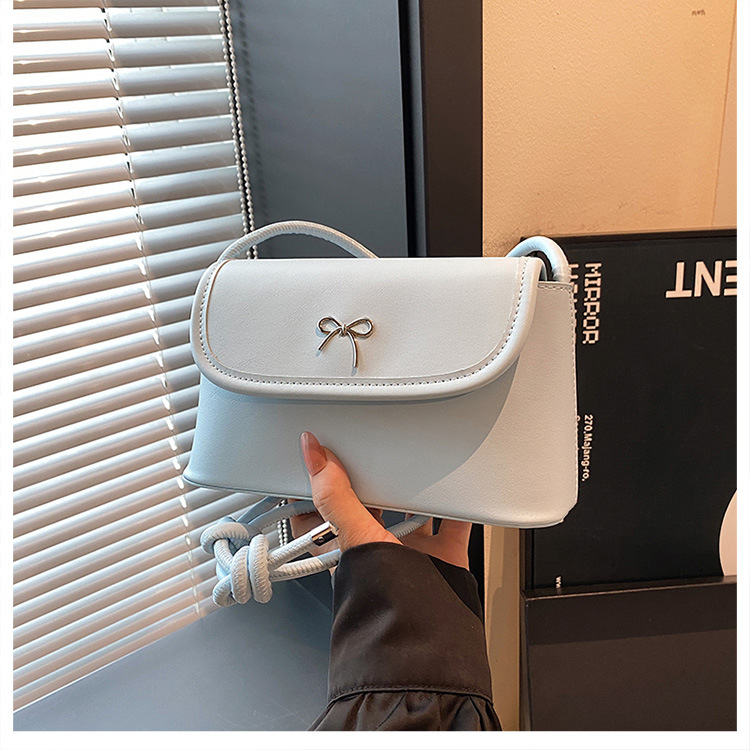 Damen Umhängetasche ⎜ Vielseitige Tasche mit Schleifendetail für Alltag und Freizeit
