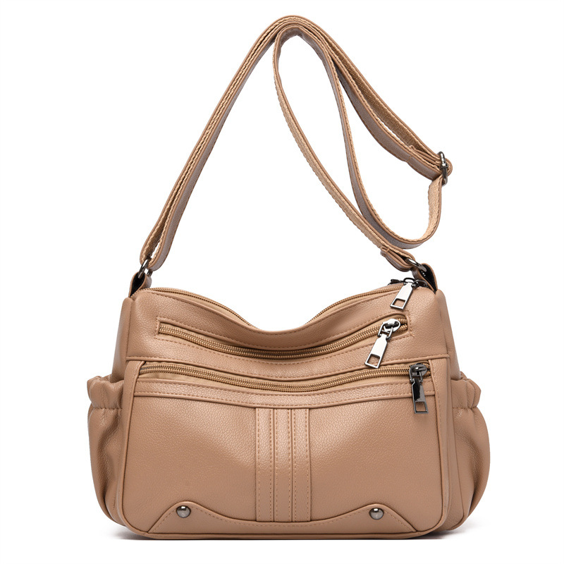 Damen Umhängetasche ⎜ Geräumige Schultertasche mit Praktischen Fächern und Verstellbarem Gurt