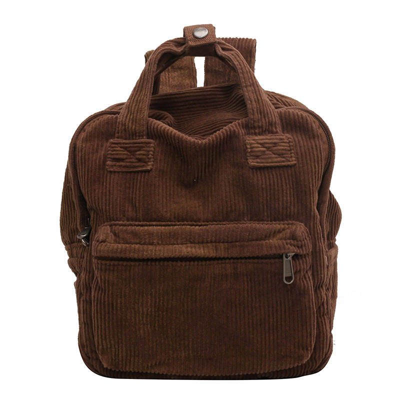 Kord-Rucksack für Damen ⎜ Modischer Mini-Rucksack aus weichem Cord mit verstellbaren Schulterriemen