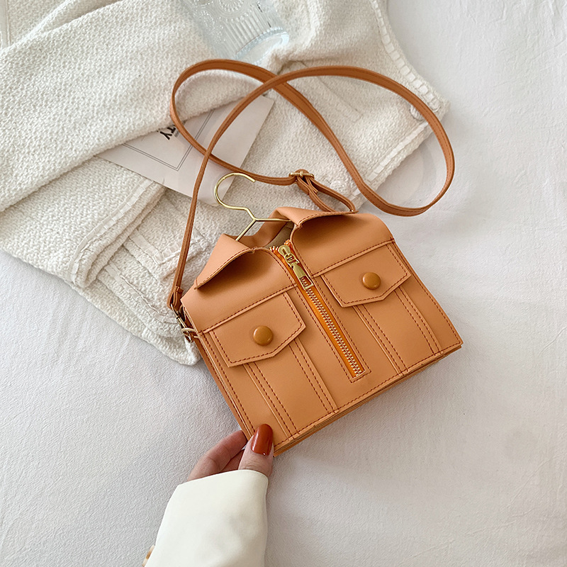 Damen Umhängetasche ⎜ Modische kleine Tasche mit Reißverschluss und verstellbarem Schultergurt