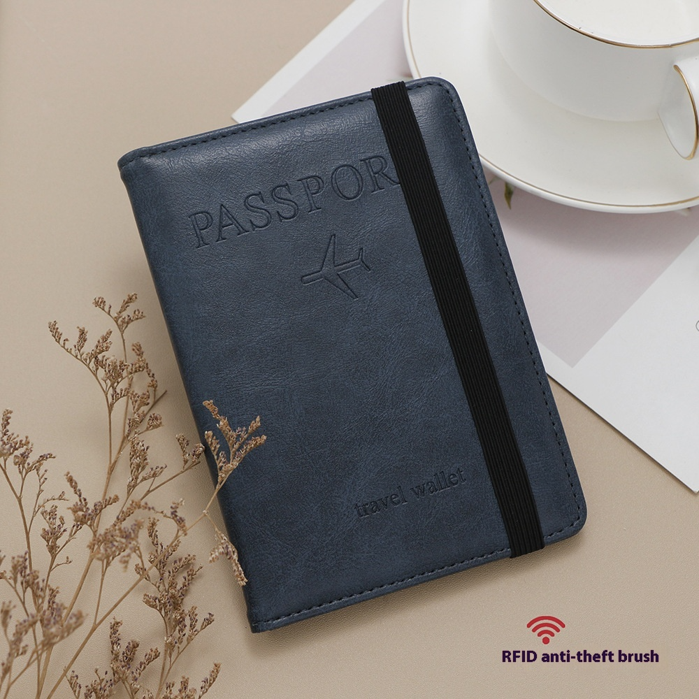 Reisepasshülle ⎜ Multifunktionale Passport-Tasche mit Kartenfächern und elastischem Verschluss