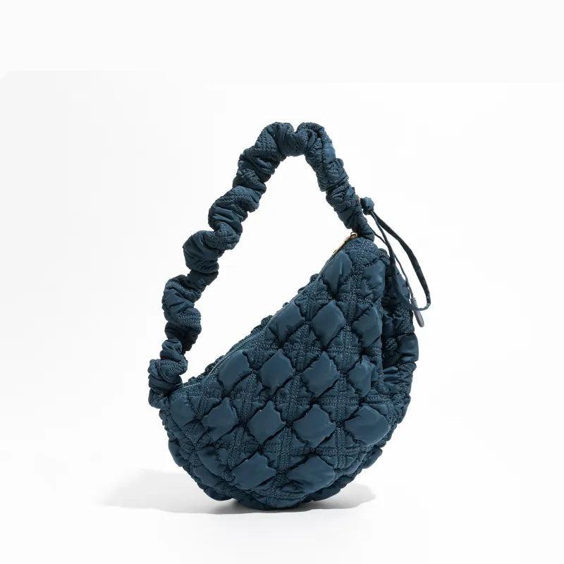 Schultertasche für Damen ⎜ Große Cloud-Bag mit gepolstertem Faltendesign und bequemem Tragegriff für Alltag und Freizeit