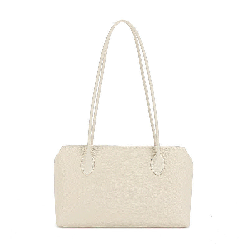 Shopper Tasche für Damen ⎜ Große Tragetasche aus Leder mit langen Henkeln für Arbeit, Uni und Alltag