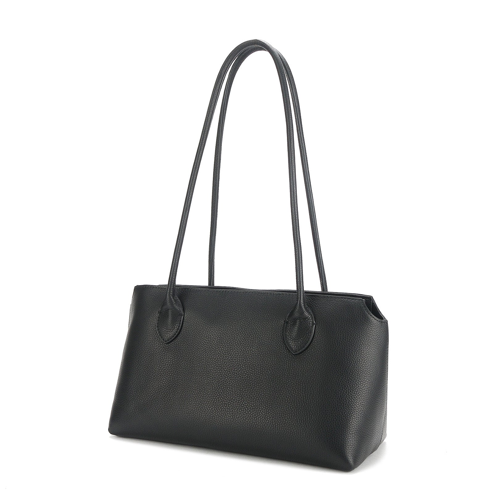 Shopper Tasche für Damen ⎜ Große Tragetasche aus Leder mit langen Henkeln für Arbeit, Uni und Alltag