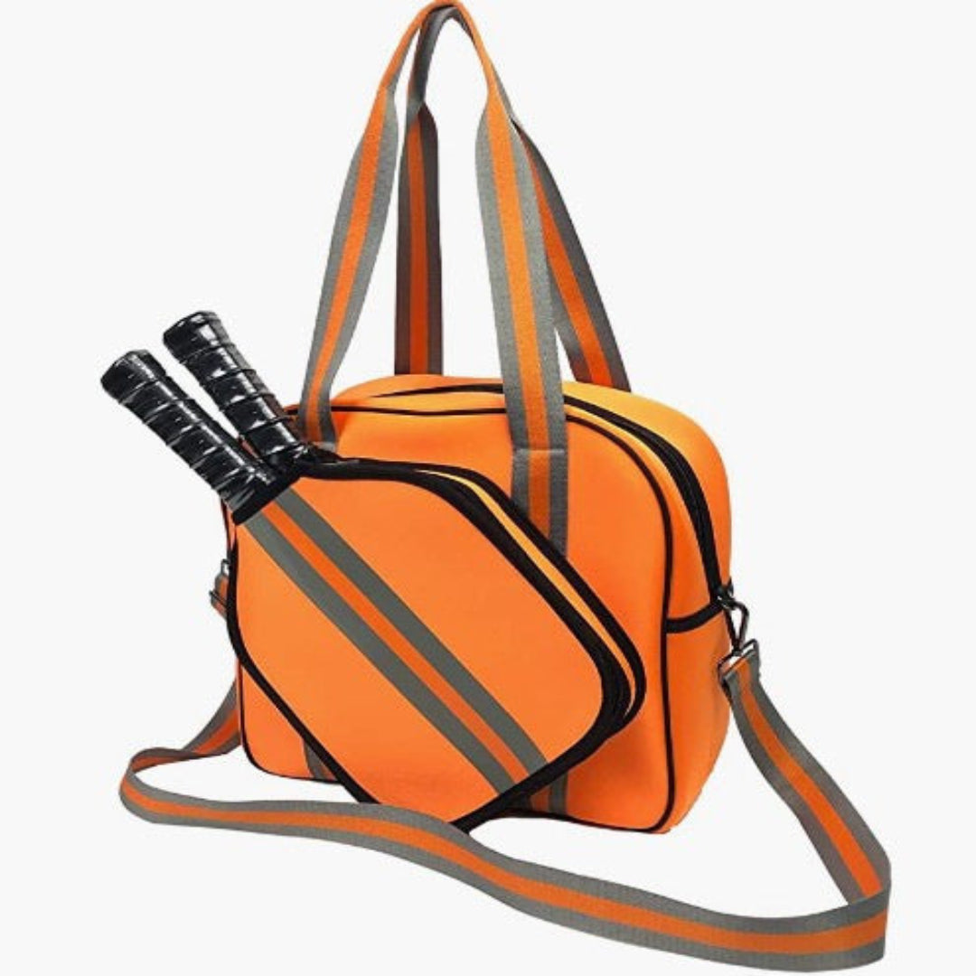 Tennistasche mit Schlägerfach ⎜ Strapazierfähige Outdoor Umhängetasche aus Neopren für bequemen Transport