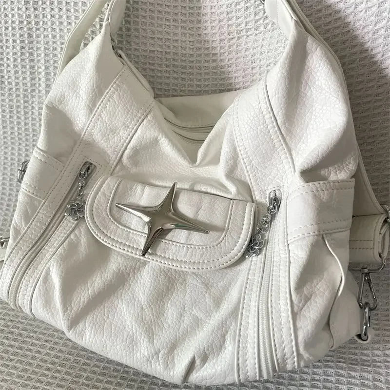 Schultertasche für Damen ⎜ Geräumige Umhängetasche mit Reißverschlüssen und modernem Design für vielseitige Looks