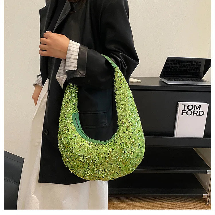 Handtasche für Damen ⎜ Glitzernde Pailletten-Bag für Party, Dinner und besondere Anlässe