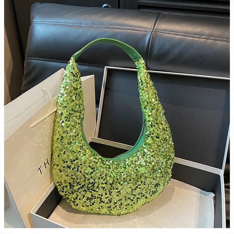 Handtasche für Damen ⎜ Glitzernde Pailletten-Bag für Party, Dinner und besondere Anlässe