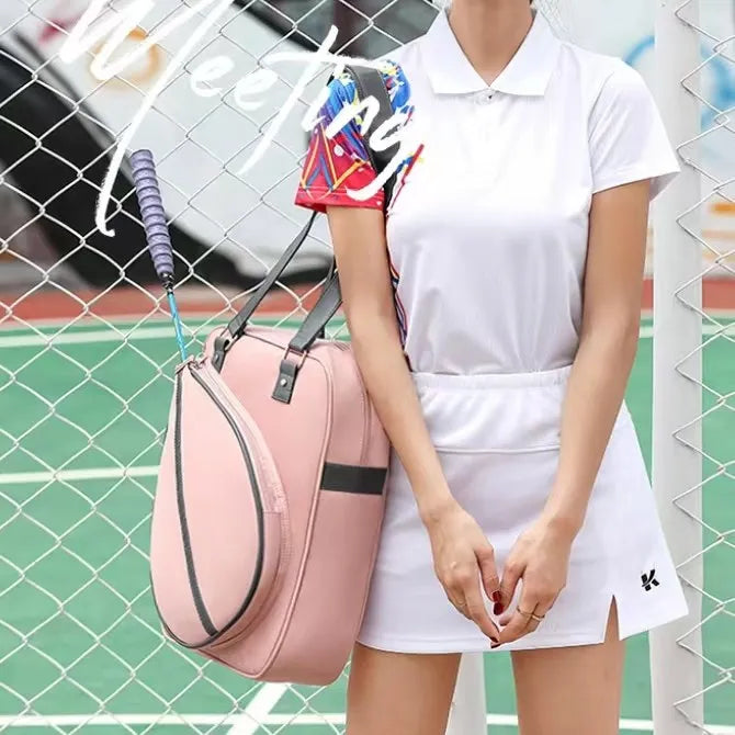 Tennis Schultertasche für Damen ⎜ Große Tragetasche mit stilvollem Design und praktischem Racket-Fach