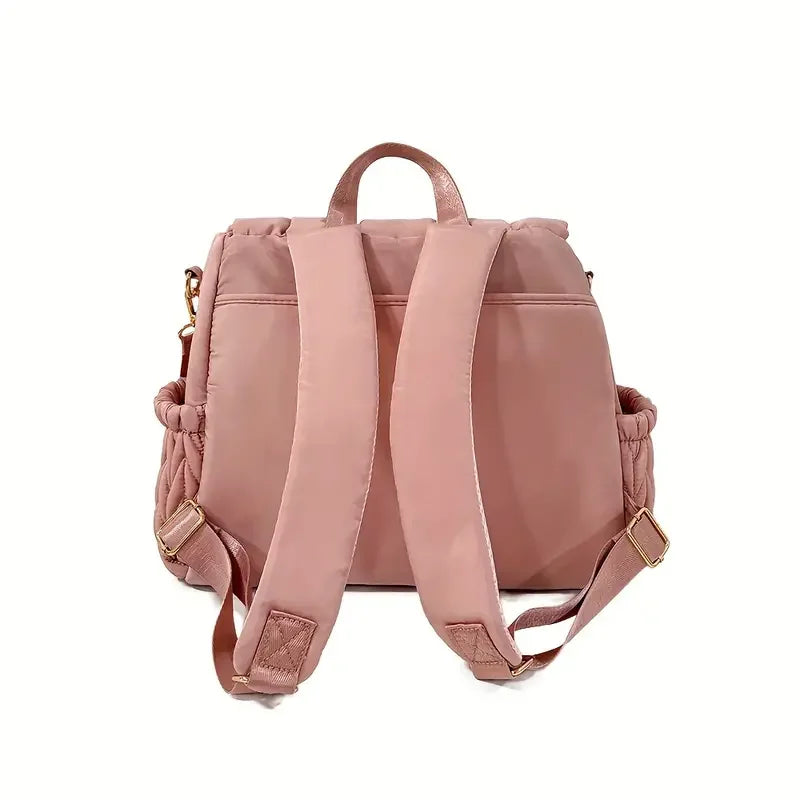 Damen-Rucksack für Mütter ⎜ Modischer Wickelrucksack mit großer Kapazität und praktischen Außentaschen