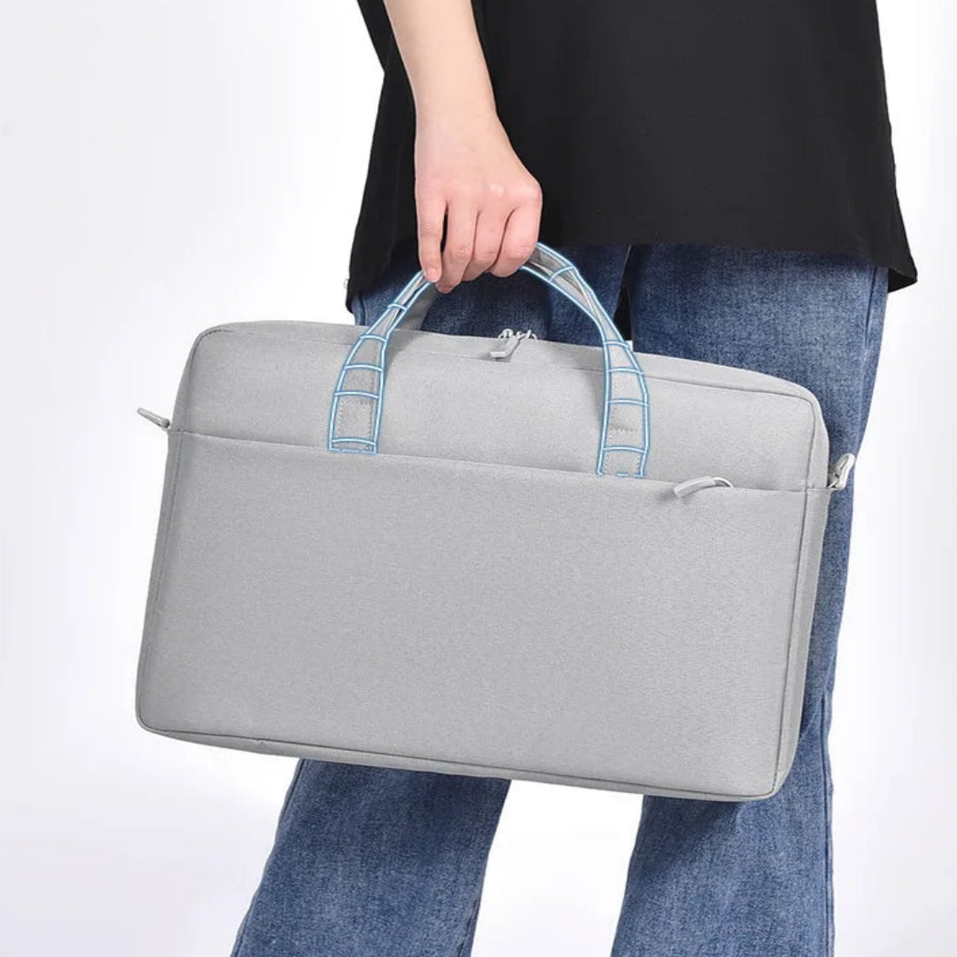 Laptoptasche für Damen und Herren ⎜ Wasserabweisende Schultertasche mit Stoßschutz und viel Stauraum