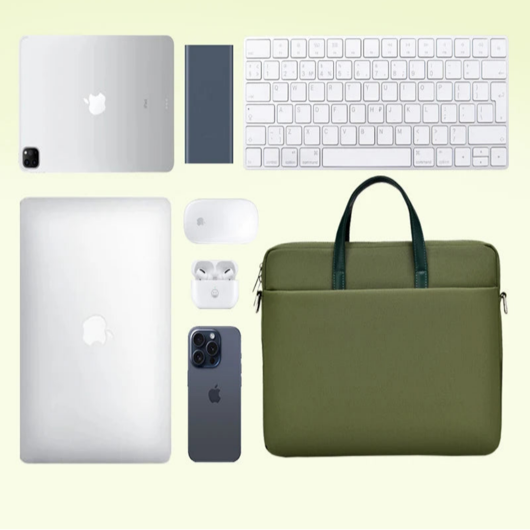 Laptoptasche für Schule und Büro ⎜ Leichte Umhängetasche mit Tragegriff für Studenten und Berufspendler