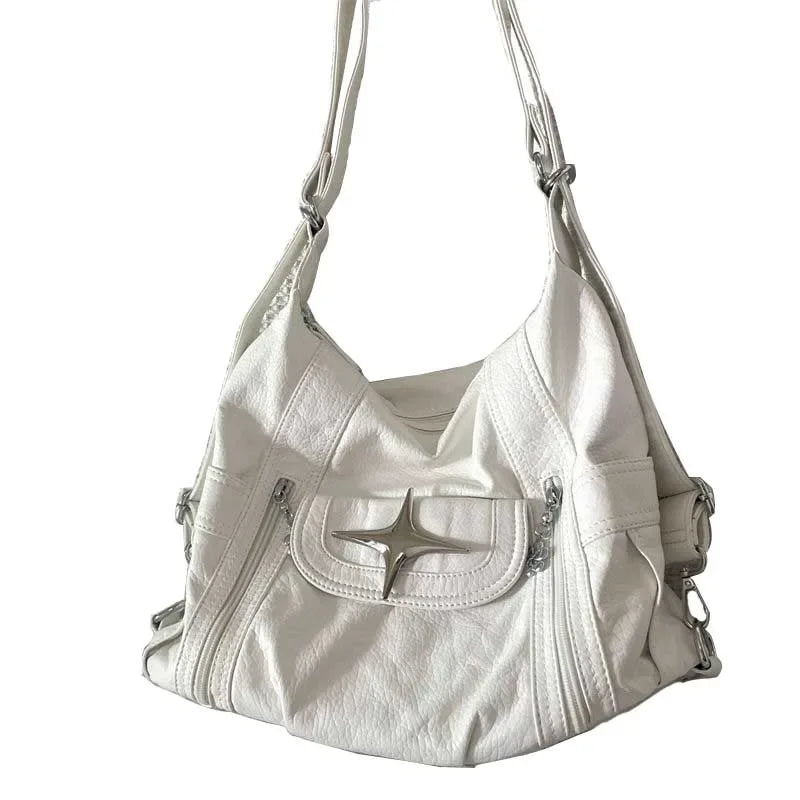 Schultertasche für Damen ⎜ Geräumige Umhängetasche mit Reißverschlüssen und modernem Design für vielseitige Looks